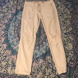 Anthropologie Distressed chino pants